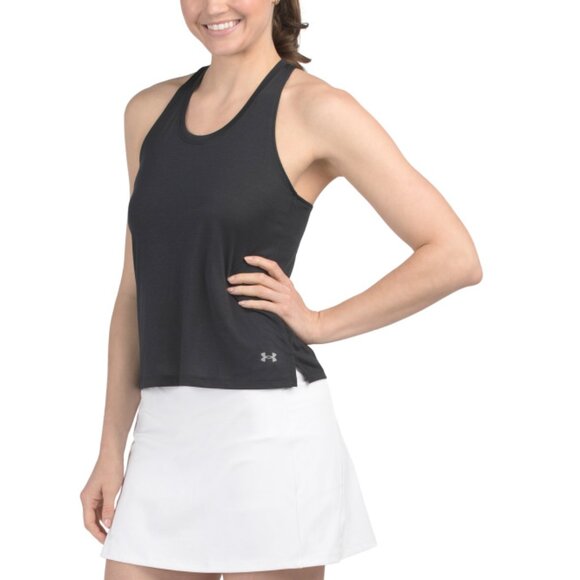UNDER ARMOUR Black Launch Singlet Sleeveless Running Top - Picture 1 of 2